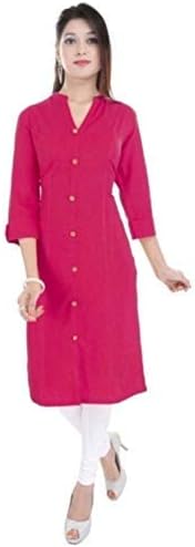 Fabriko Girl's Cotton Straight Kurta
