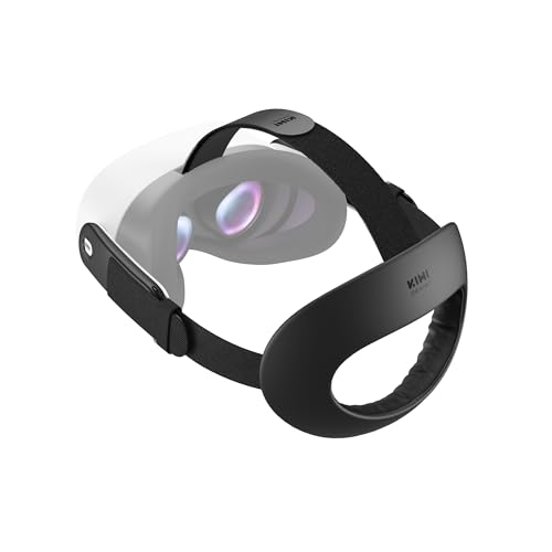 KIWI design K4 Flex Comfort Head Band for Meta Quest 3/3S, Adjustable Elite Strap with PU Foam for Comfort and Immersion in RV Games (No Battery)