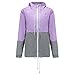 Women's Lightweight Waterproof Raincoat Active Outdoor Windproof Hooded Rain Jacket