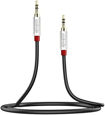 AUX Cable [ 2/Pack 4ft/1.2M - Copper Shell, Hi-Fi Sound Quality] - 3.5mm Audio Cable Male to Male / Auxiliary Cable / Aux Cord for Car Stereos, iPod, iPhone, Beats, Skullcandy and More (Black)