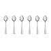 Teaspoon Set of 6, Lekoton 6 Piece Spoon Set, 6.10 inch Stainless Steel Teaspoon Set for 6, Dishwasher Safe