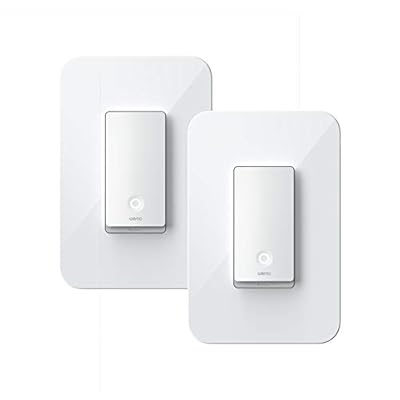 Wemo Wi-Fi Light Switch 3-Way 2-Pack Bundle - Control Lighting from Anywhere, Easy in-Wall Installation, Works with Alexa, Google Assistant and Apple HomeKit (WLS0403-BDL)
