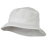 Big Size Microfiber Golfer Hat - White (For Big Head)