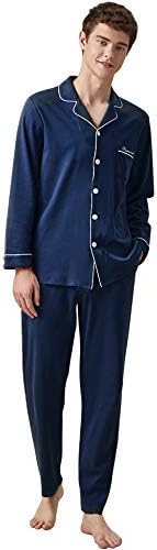 スポンサー プロダクト 紳士 メンズ パジャマ 長袖 綿 上下セット ルームウェア コットン 入院 日時指定 無地 快眠 旅行 部屋ぎ チェック柄 春夏秋 おおきいサイズ 前開き