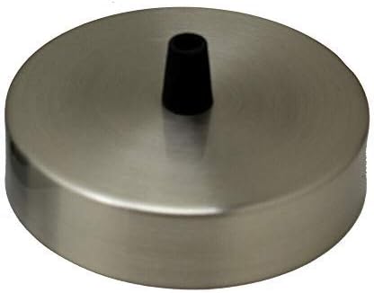 Industrial Metal Ceiling Rose Plate Kit for Light Fittings & Chandeliers (Brushed Chrome)