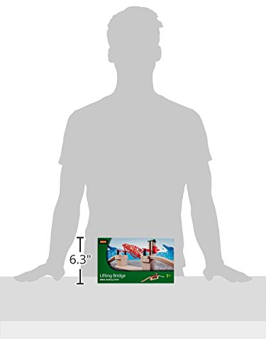 BRIO World Lifting Bridge - Moveable Wooden Train Accessory - FSC-Certified - Compatible with All BRIO Railway Sets - Includes 1 Lift & 2 Tracks - Creative Fun & Development - Kids Ages 3 & Up