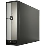 ROSEWILL Micro ATX Slim Computer Case with PSU, slim computer case design + 300w power supply, Front I/O: 2x USB 2.0 and Audio In/Out and 80mm top case fan (R379-M)