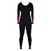 Ivation Womens Wetsuit - Lycra Full Body Diving Suit & Sports Skins for Running, Exercising, Snorkeling, Swimming, Spearfishing & Water Sports - Pink/Black, Small