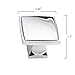 Southern Hills Polished Chrome Cabinet Knobs, 1 3/8 Inch Square (Pack of 5) Polished Chrome Kitchen Cabinet Hardware, Dresser Knobs, Kitchen Cabinet Drawer Knobs and Pulls SH0217-CHR-5
