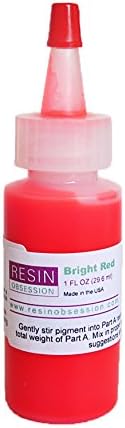 Resin Obsession Bright Red Translucent Color Pigment - 1 Ounce