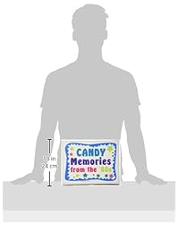 Caja de regalo nostálgica con caramelos de los años 80
