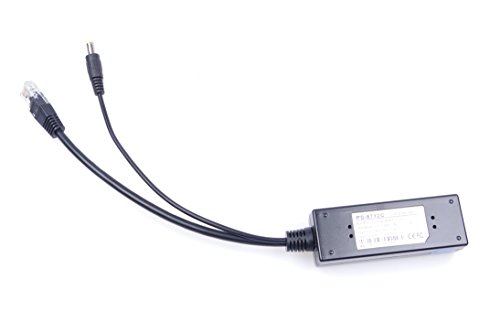 12V 1A PoE Splitter Power Over Ethernet 12Watt Input 48V (44V-57V) to 12V IEEE802.3af 10/100Mbps DC Jack 5.5x2.1mm for Surveillance Camera, Ethernet Switch, Wi-Fi AP/Range Extender/Bridges