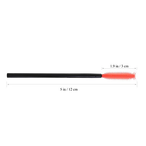 NUOLUX Mascara Brush,50pcs Disposable Silicone Mascara Wands Brush Set