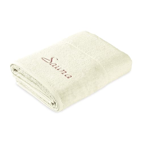 Frottana Pearl sauna towel 80 x 200 cm, 100% cotton, ivory