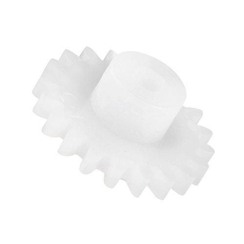 uxcell 30Pcs 202A Plastic Gear Toy Accessories with 20 Teeth for DIY Car Robot Motor