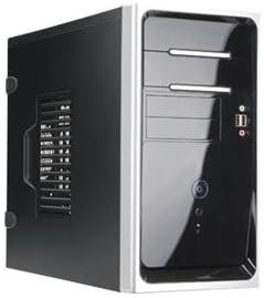 In-Win Case IW-EM020.TH350S Mini Tower 2/2/(2) Bays USB HD Audio 350W Black/Silver microATX Electronics