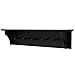 Kiera Grace Foster Floating Shelves Modern Wall Mounted Hanging Shelf Coat Rack with 5 Pegs, Office, 24