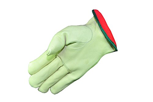 G & F 2012XL-3 Cold Weather Premium Genuine Grain Pig Skin Leather Gloves with Red Fleece Lining (3 Pair), Winter Work Gloves, Driving Gloves, Men's  X-Large