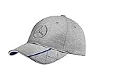 Mercedes Benz Men's Structured Gray Adjustable Quilted Hat