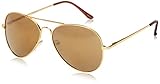 zeroUV - FULL MIRROR Mirrored Metal Aviator Sunglasses