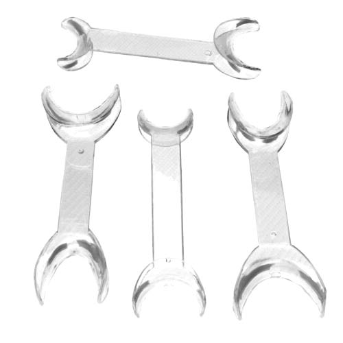 4pcs Double Headed T-Shape Cheek Lip Retractor L & S Clear Opener
