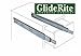 GlideRite Hardware 1270-Z - 12-inch 100 Lb. Full Extension Ball Bearing Drawer Slides with 1