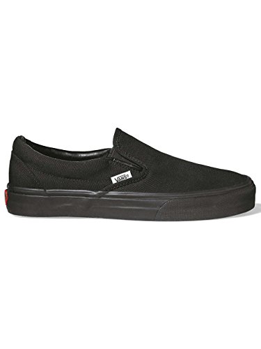 Vans Unisex UA Classic Slip-On, Black/Black, 12