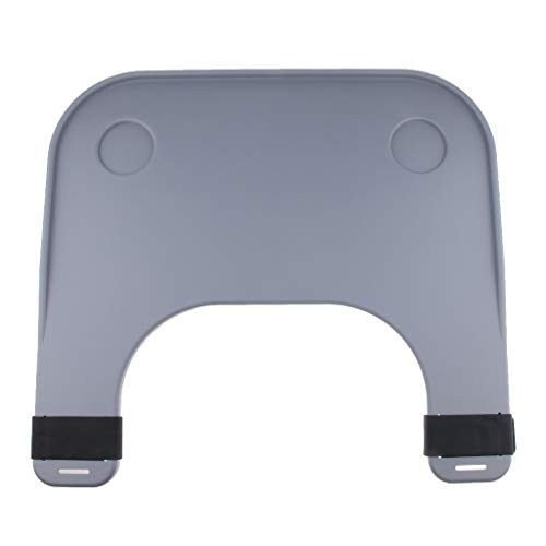 Bonarty Wheelchair Lap Tray Table with 2 Cup Holders,Universal Trays Desk Fit for Manual Powered or Electric Wheelchairs 22.8 x 20.9 x 1.2 inch