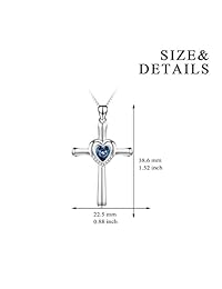 Collar de cruz de plata de ley con cristales de Swarovski, joyas infinitas con colgante en forma de cruz, regalo de cumpleaños para mujer