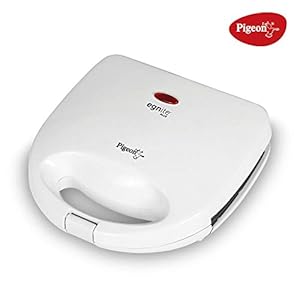 Pigeon by Stovekraft Egnite Plus Sandwich Griller (White)