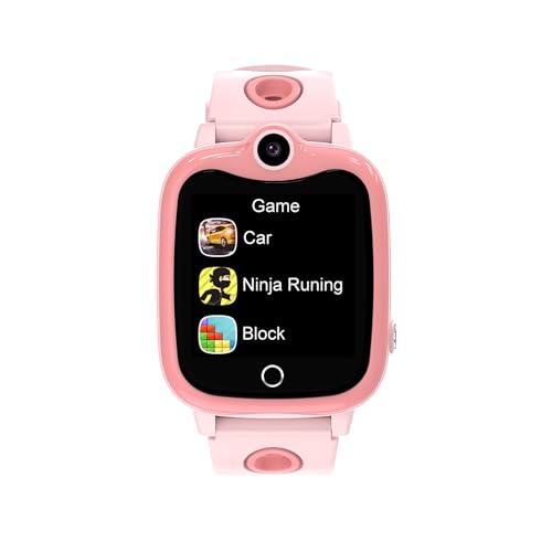 Smartwatch Kinder, 4G Kinder Smartwatch mit GPS und Telefon, IP68 Wasserdicht GPS Uhr kindermit SOS Videoanruf Voice Chat Schulmodus Spiel Wecker Handy Kinderuhr Geschenk für Mädchen und Jungen