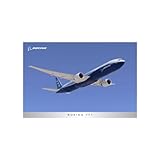 777 Blue Livery Poster