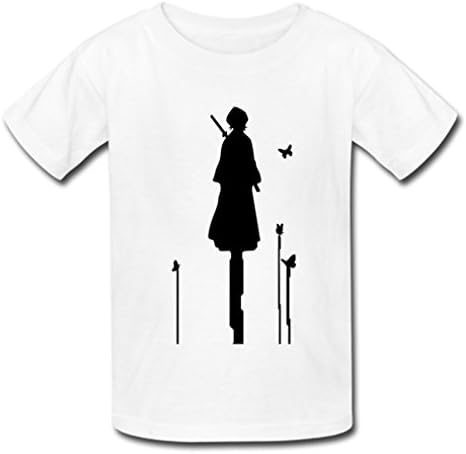 BOLALA Custom Men's Anime Bleach Kuchiki Rukia Cotton Tshirt Tees White Medium