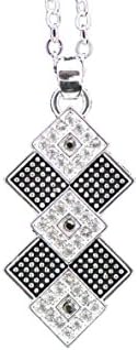 Western bling horse lover jewelry diamond pattern crystal horseshoe beaded necklace