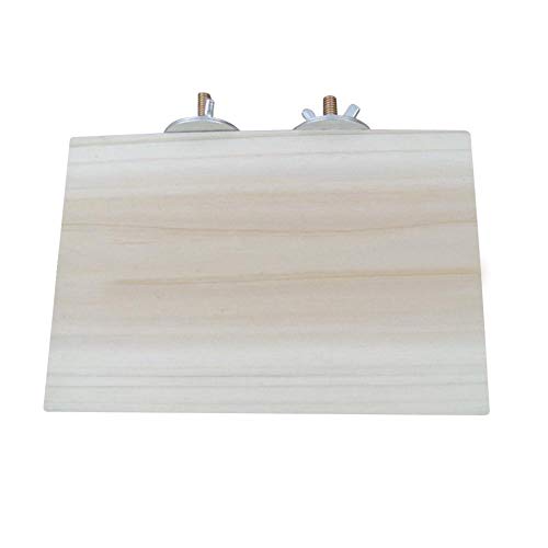 ZEROYOYO Wood Bird Stand Platform Natural Small Animals Habitat Toy Parakeet Perch for Bird Cages Accessories - Thumbnail 7