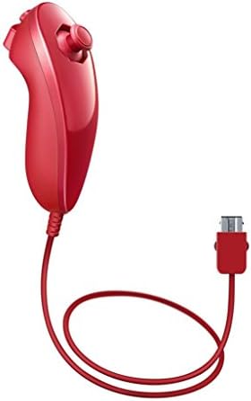 Jozabova Wii Nunchuk / Nunchuck Controller for Nintendo Wii Wii U Video Game (Red)