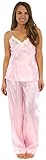 PajamaMania Women's Satin Tank & Pant Set
