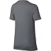 NIKE Boys' Short-Sleeve Training Shirt, Cool Grey, X-Large