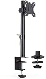 VIVO Single Monitor Adjustable Tilt Desk Mount Stand for 1 LCD Screen up to 27 inches (STAND-V001C)