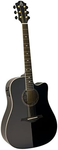 Hohner Guitars A+ by Hohner AS355CE-BK Acoustic-Electric Guitar, ,