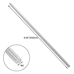 Murtenze 2Pcs M5 x 250mm Fully Threaded Rod, 304