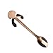 Haishell 3 Pcs Coffee Spoon Stainless Steel Dog Dessert Spoon Drink Spoons Mixing Spoon Milkshake Spoon Tableware Kitchen Supplies (Silver,Gold,Rose Gold)