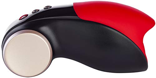 Fun Factory Cobra Libre II – Masturbator, Male Vibrator, Penis Massager, Black/Red, Silicone