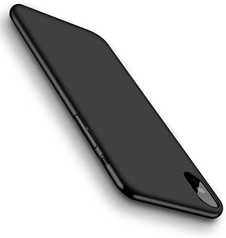 iPhone X Case, YCGRE Slim Fit Hard Case with Soft Microfiber Cloth Lining Cushion Resistant Protective Cover Case for Apple 5.8" iPhone 10 -Black