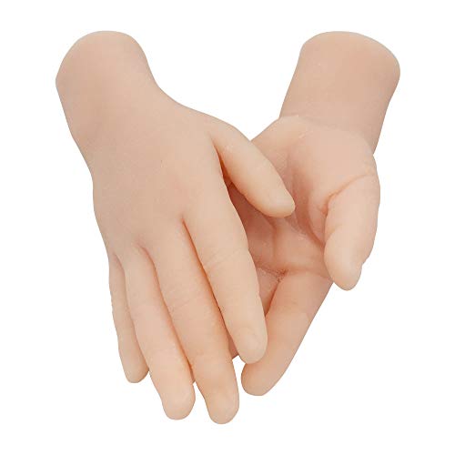 1 Pair Silicone Lifesize 3 Years Old Child Child Mannequin Hand Display Jewerly Display Art Sketch