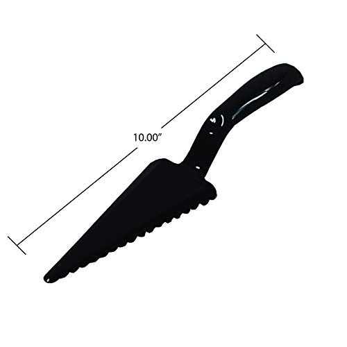 Sabert Pie or Cake Cutter, Black, Durable Plastic, Disposable, 72 Count - Thumbnail 6