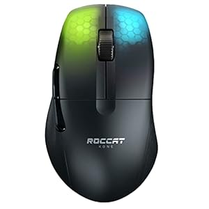ROCCAT ゲーミングマウス Kone Pro Air ワイヤレス 2.4GHz Bluetooth ブラック