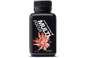 Growth Technology GT Multi Focus – All-Purpose Liquid Plant Food with 12 Essential Minerals – For Indoor & Outdoor Use on Houseplants, Tropicals, Vegetables, Flowers, Lawn & Garden – 8.5 fl oz (250mL)