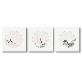 Canvas Wall Art Four Season View Painting Artwork for Home Prints Framed - 12"x12"x3 Panels