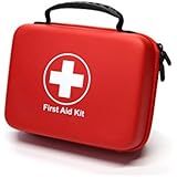 Compact First Aid Kit (228pcs) Designed For Family Emergency Care. Waterproof EVA case&amp;Bag is Ideal for the Car,Home,boat,School, Camping, Hiking,Travel,Office,Sports,Hunting. Protect Your Loved Ones.